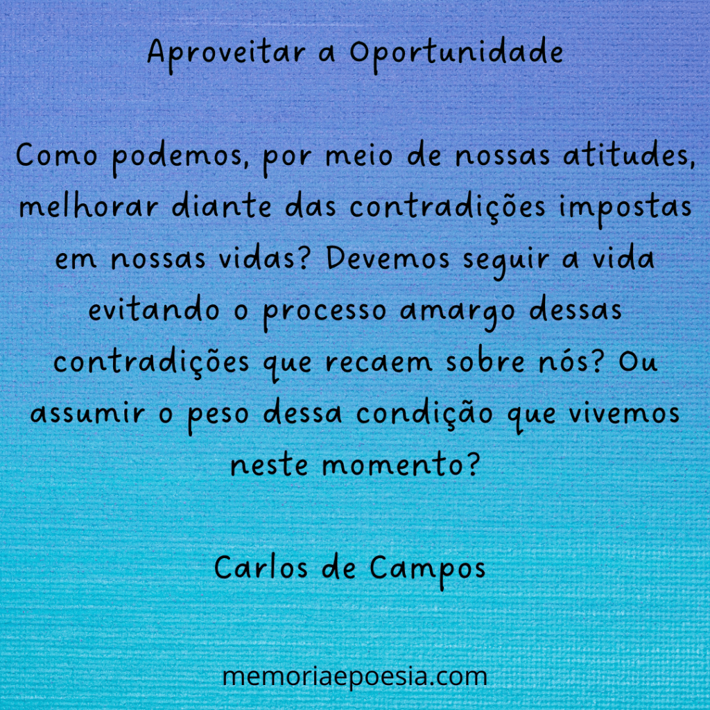 Aproveitar a Oportunidade