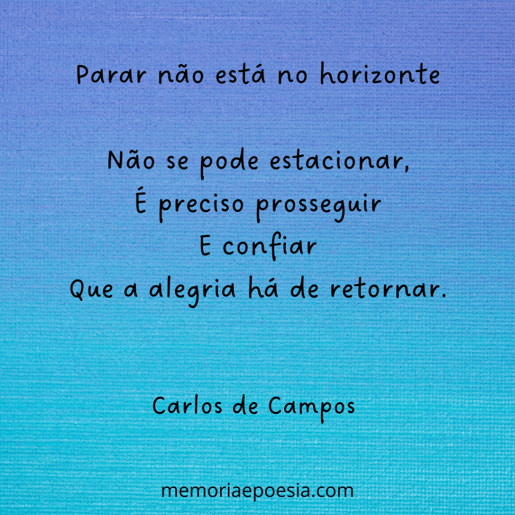 Parar não está no horizonte